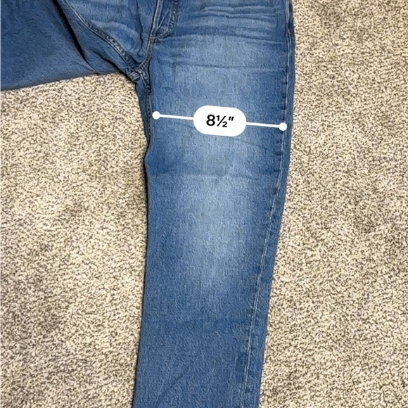 Rag & Bone Nina High Rise Straight Ankle Cigarette Cotton Raw Hem 29 Blue NWT - Picture 6 of 16